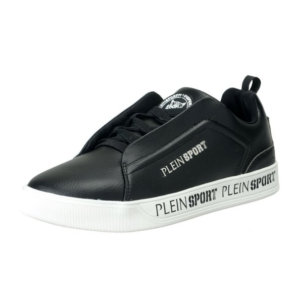 Plein Sport "John" Black Slip On Fashion Sneakers - Picture 1 of 8